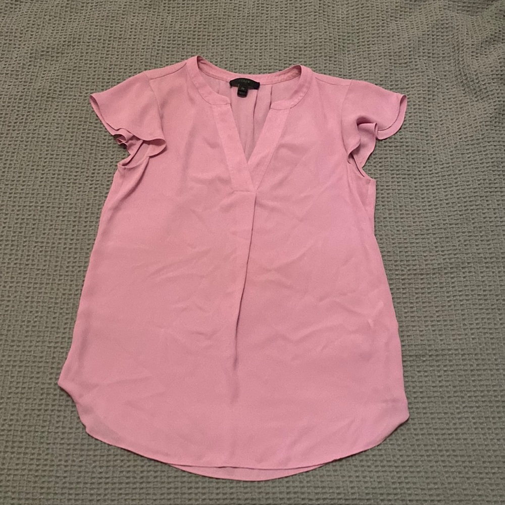 J. Crew pink blouse